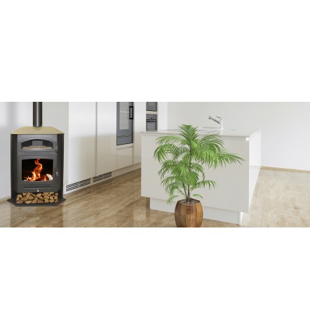 POÊLE À BOIS AVEC FOUR ATENAS 10kW