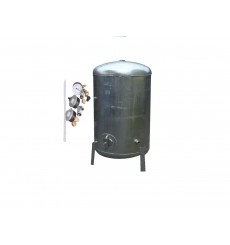 Depósito de reforço de água galvanizado 6 bar 500 L com acessórios