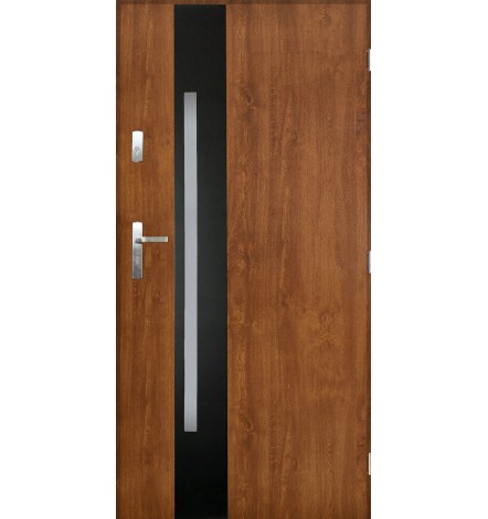 Porte d'entrée HELIOS 90 cm 72 mm en acier inoxydable