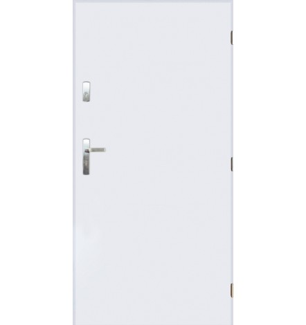 Porte d'entrée TANGO blanc en acier inoxydable en 80 ou 90 cm