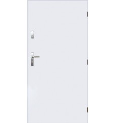 Porta de entrada TANGO de 80 ou 90 cm em aço inoxidável branco