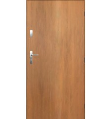 Porta d'ingresso TANGO rovere dorato in acciaio inox da 80 o 90 cm