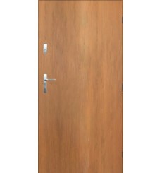 Porte d'entrée TANGO chêne doré en acier inoxydable en 80 ou 90 cm