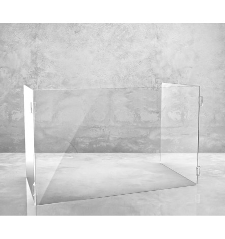 Ecran de protection de table de restaurant en Plexiglass 60x50X30