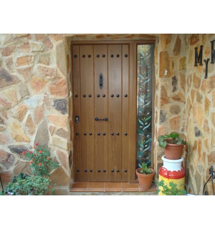 Porte d'entrée MAS rustica 90 cm 45 mm en acier inoxydable en plusieurs couleurs