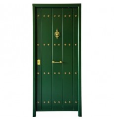 MAS rustica verde 80 cm 45 mm porta de entrada em aço inoxidável