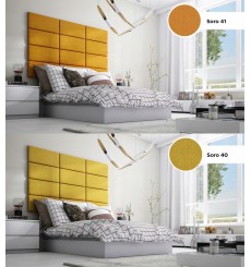 Painel almofadado para revestimento de paredes 40*30 cm amarelo