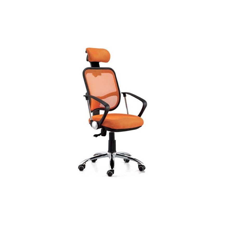 Fauteuil De Bureau A Roulette Bridie Orange Sur Notre Boutique En Ligne Vivadiscount Fr