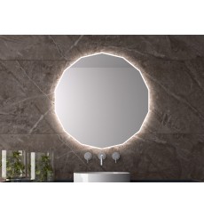 Miroir NASSAU polygonal, lumineux à LED