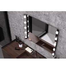 Miroir HOLLYWOOD, lumineux à LED, plusieurs dimensions