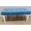 Banquette, bout de lit bleu canard 80x40x40 cm