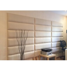 Painel almofadado para revestimento de paredes 90x20 cm branco