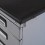 Caisson bureau métallique 4 tiroirs PALM noir 56x40 cm