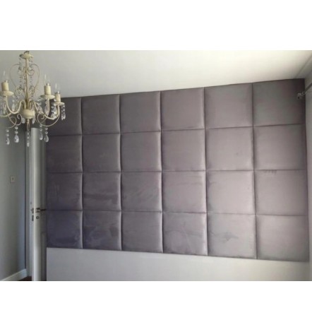 Panel acolchado para revestimiento de pared en varios colores y tejidos 80x40 cm