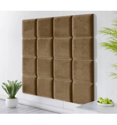 Panel de pared acolchado en simil cuero en diversos colores 70x70 cm