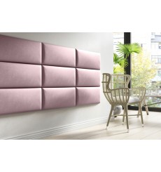 Painel almofadado para revestimento de paredes ITALIA, cor-de-rosa 70x30cm