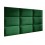 Panneau rembourré pour rêvetement mural en tissu doux en vert 60x30cm