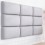 Panel acolchado para revestimiento de pared ITALIA en simil cuero negro 1 70x30 cm