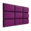 Panel acolchado para revestimiento de pared en tejido gamuza rosa 50x30 cm