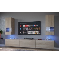 Conjunto de muebles TV SEZANA roble sonoma en varias dimensiones - 226/249/273 cm