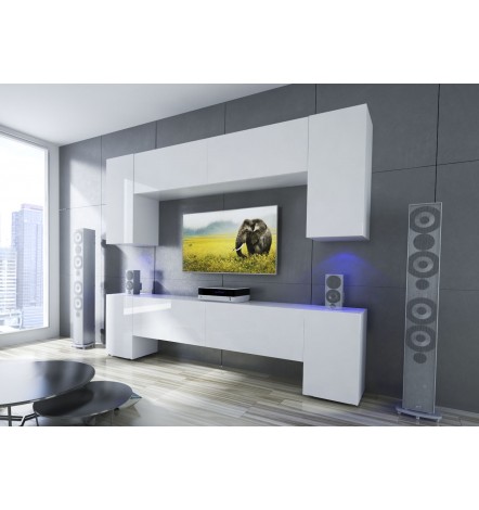 Conjunto de muebles TV SEZANA blanco en varias dimensiones