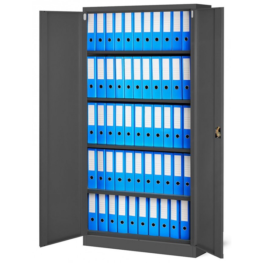 Armario de almacenamiento de metal negro NOVAK en nuestra tienda en