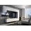 Ensemble meuble TV CONCEPT 6-6/HG/W/8-1B blanc/noir brillant