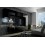 Conjunto mueble TV CONCEPT6-6/HG/W/8-1B blanco/negro brillante