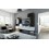 Conjunto mueble TV CONCEPT 9/HG/BW/2 negro/blanco brillante