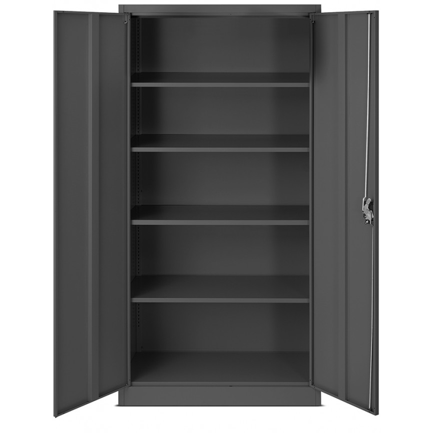 Armario de almacenamiento de metal negro NOVAK en nuestra tienda en