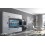 Conjunto mueble TV CONCEPT 10-10/HG/BW/3 blanco/negro brillante