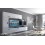 Conjunto mueble TV CONCEPT 10-10/HG/BW/7 blanco/negro brillante