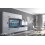 Conjunto mueble TV CONCEPT 10-10/HG/BW/5 blanco/negro brillante