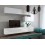 Conjunto mueble TV CONCEPT 15 blanco/negro brillante