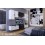 Conjunto mueble TV CONCEPT 19/HG/BW/5-1B blanco/negro brillante