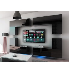 Móvel TV CONCEPT 20-20/HG/B/1 preto brilhante 260 cm