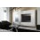 Conjunto mueble TV CONCEPT 22-22/HG/BW/3 blanco/negro brillante