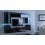 Conjunto mueble TV CONCEPT 24-24/HG/W/2-1B blanco brillante