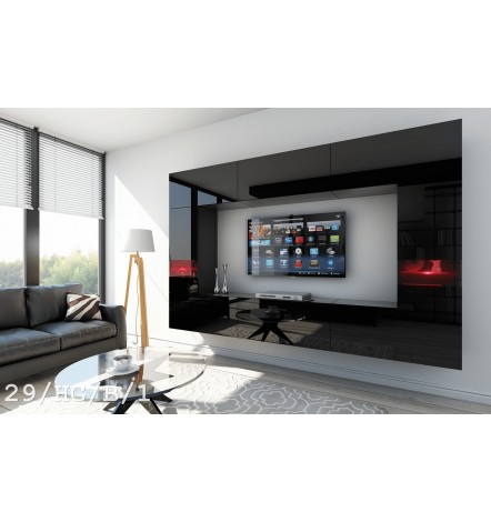 Conjunto mueble TV CONCEPT 29/HG/W/2 blanco brillante