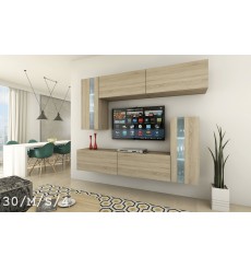 Conjunto mueble TV CONCEPT 30-30/M/S/4 214 cm