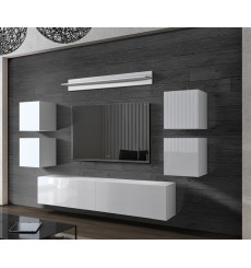 Porta TV CONCEPT 41-41/HG/W/2 bianco lucido 240 cm