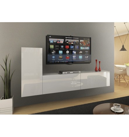 Conjunto mueble TV CONCEPT 42-42HG/W/2-1B blanco brillante