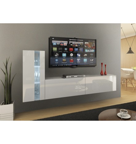 Conjunto mueble TV CONCEPT 45-45/HG/B/1-1A negro brillante