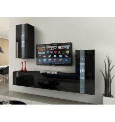 Unidade de TV CONCEPT 47-47/HG/B/1-1A preto brilhante 203 cm