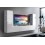 Conjunto mueble TV CONCEPT 53-53/HG/W/2-1B blanco brillante