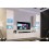 Ensemble meuble TV CONCEPT 67-67/HG/W/2-1B blanc brillant