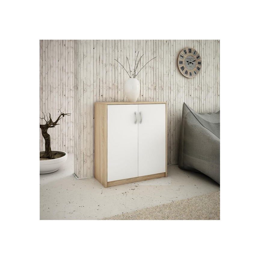 Petite Armoire 2 Portes Tromso 74x85 Cm Sur Notre Boutique En Ligne Vivadiscount Fr
