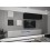 Conjunto mueble TV NEXT 277 AN277-17BW-HG26-1A blanco/negro brillante