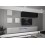 Conjunto mueble TV NEXT 277 AN277-17BW-HG29-1A blanco/negro brillante