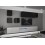 Conjunto mueble TV NEXT 277 AN277-17BW-HG30-1A blanco/negro brillante